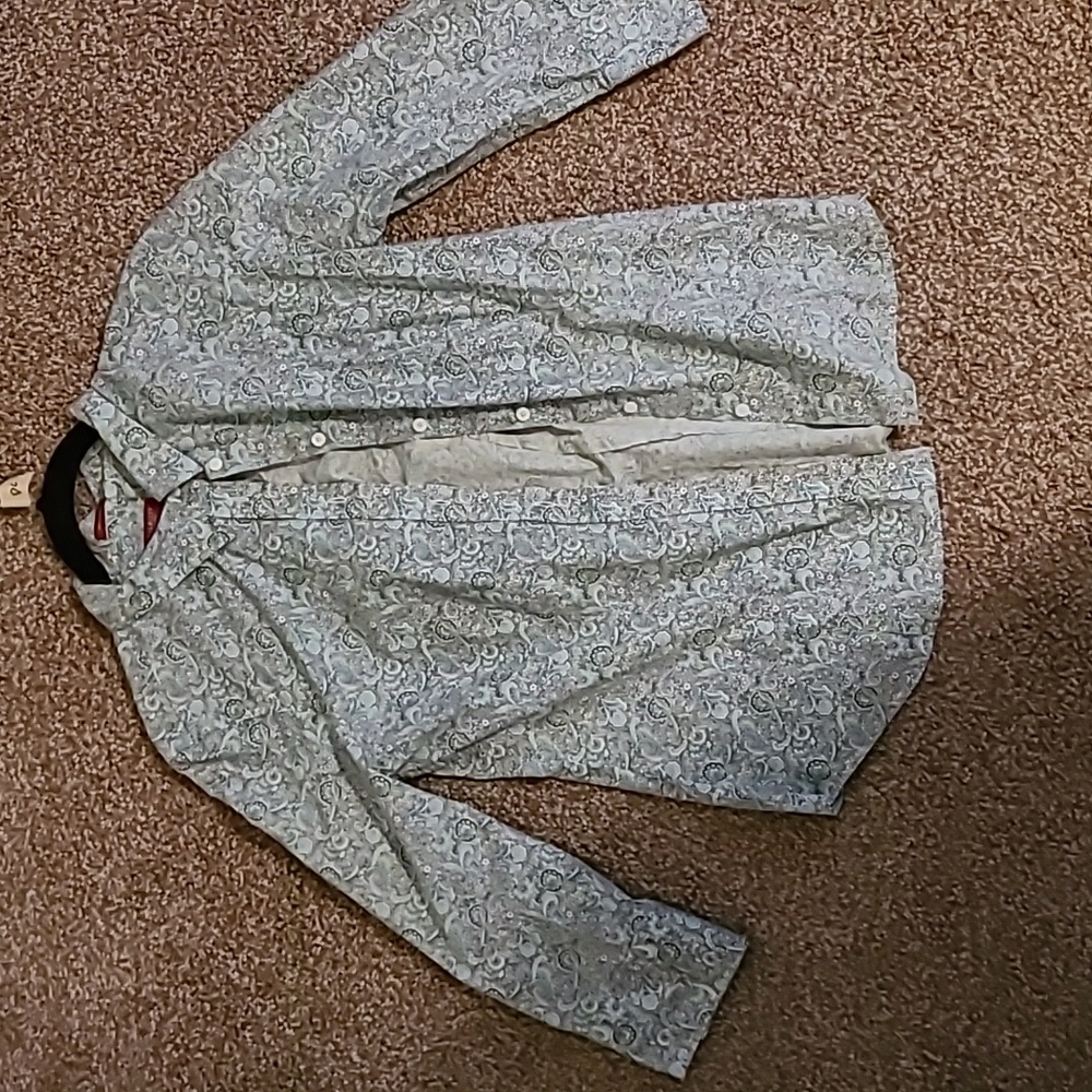 Talbots patterned button down